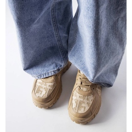 Adidași groși bej închis 1