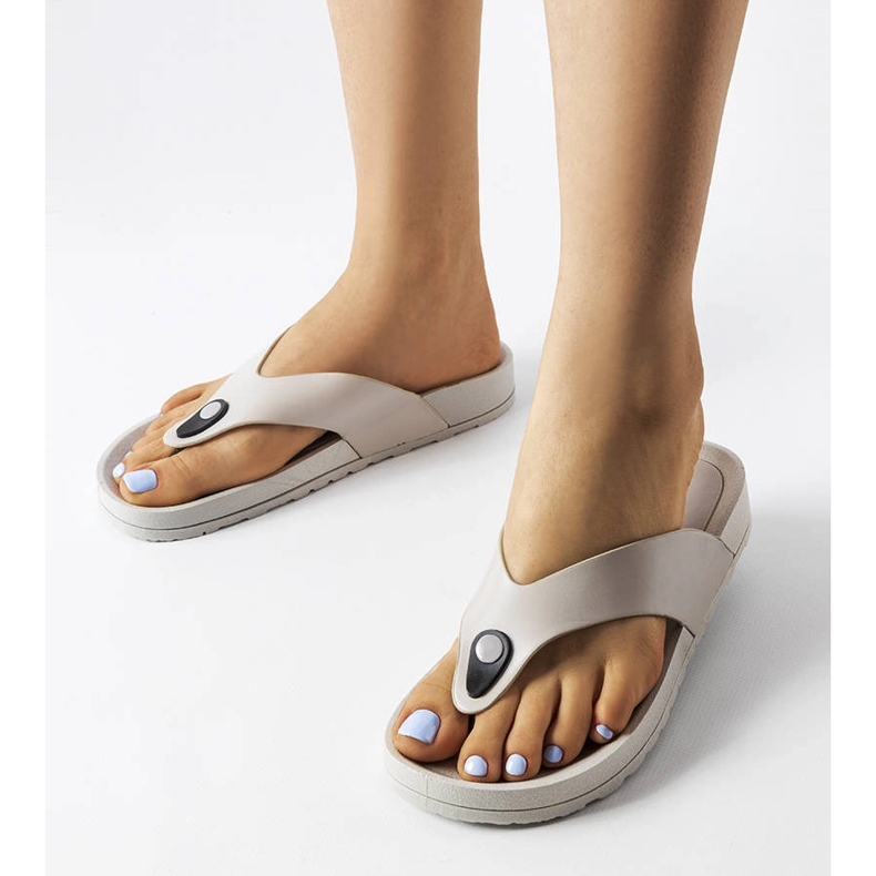 Sandale cu platformă gri de la Elide 1