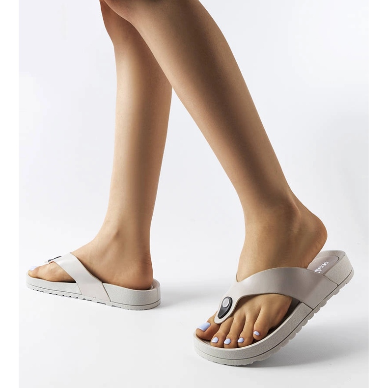 Sandale cu platformă gri de la Elide 2