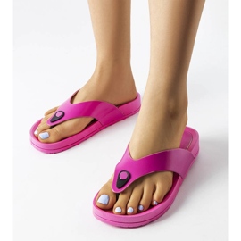 Flip-flops roz cu platformă de la Elide 1
