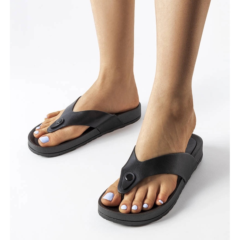 Inna Sandale cu platformă negre de la Elide negru 1