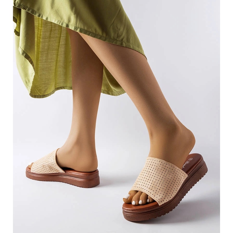 Tobogane bej cu căptușeală ajurata de la Idabel 2