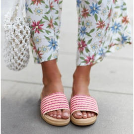 Sandale Capovalle țesute roz 1