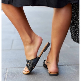 Inna Sandale țesute negre de la Arcangela negru 1