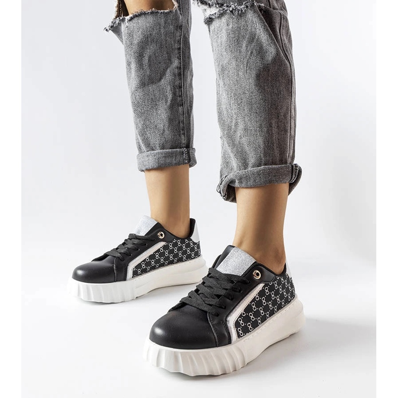 Tenisi negri cu platformă de la Giuseppe negru 1