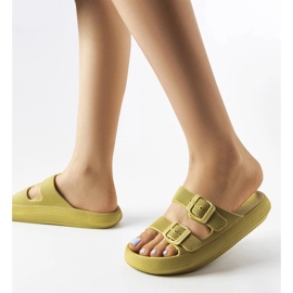 Glisoare de cauciuc verde cu catarame de la Padova 1