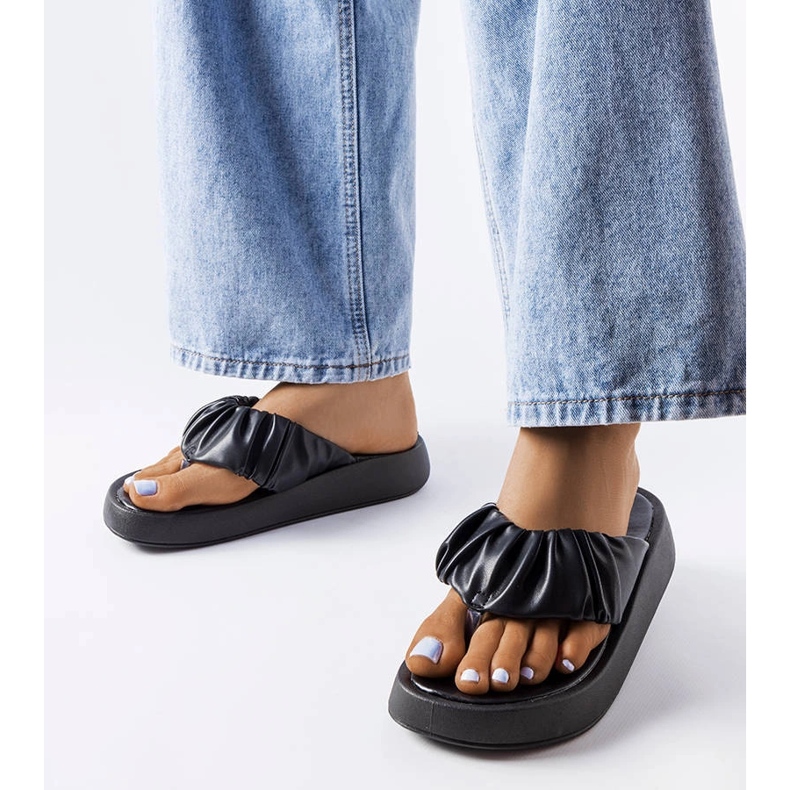 Flops negri cu adunare negru 1