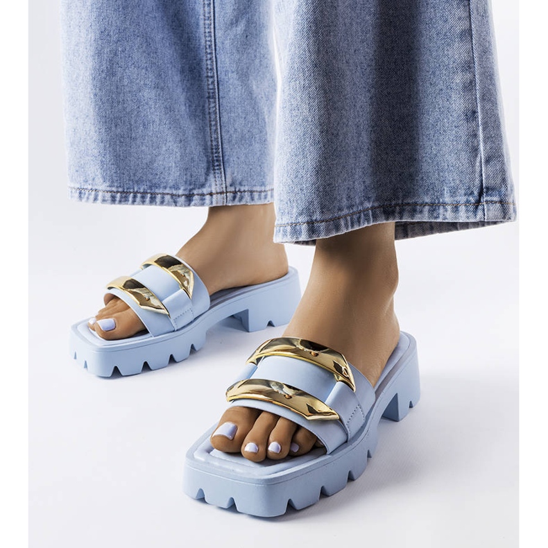 Glisoare albastre cu talpă groasă de la Provinc albastru 1