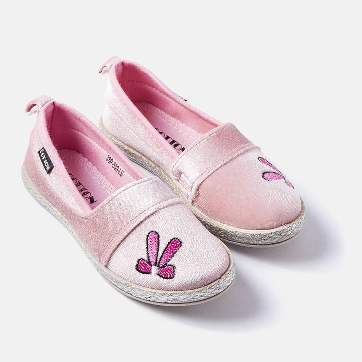 Balerini din velur roz de la Patria 1