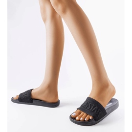 Papuci negri Big Star LL274A158 negru 2