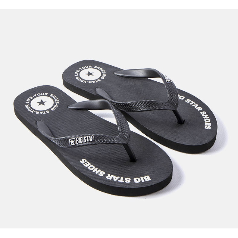 Flip-flops negri Big Star LL174423 negru 2