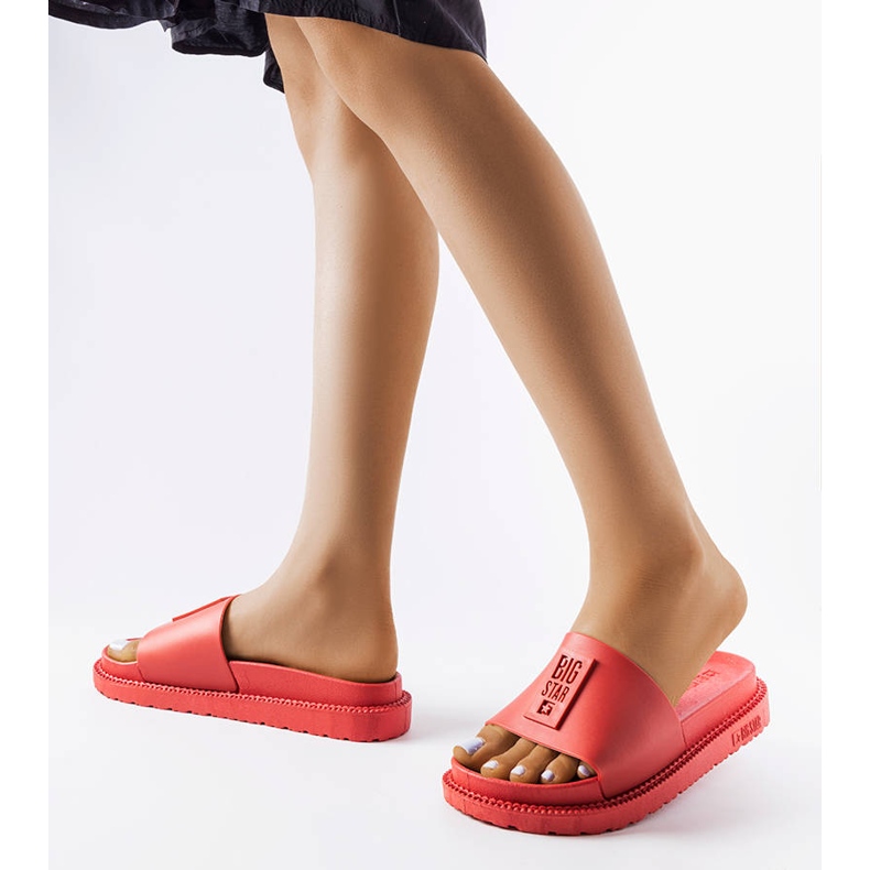 Papuci roșii Big Star LL274430 roșu 2