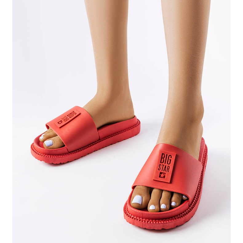 Papuci roșii Big Star LL274430 roșu 1