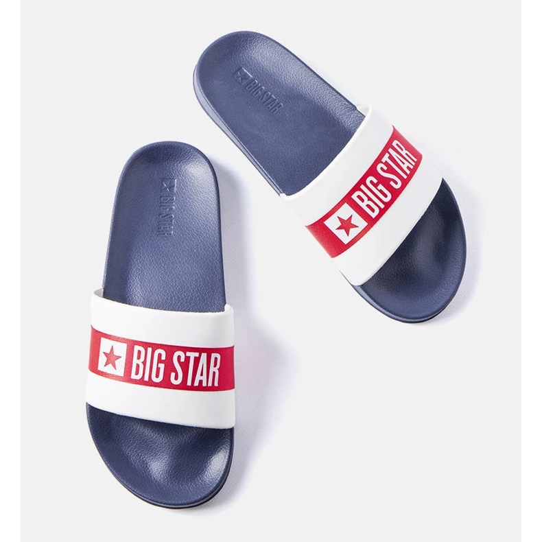 Sandale albe și bleumarin de la Big Star LL174455 1