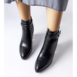 Botine negre cu toc înalt de la Whitman negru 1
