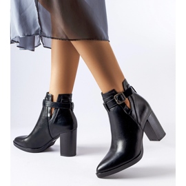 Botine negre cu toc înalt de la Whitman negru 2