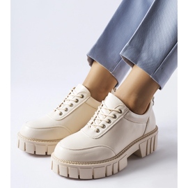 Pantofi clasici eleganti de culoare bej Severino 1