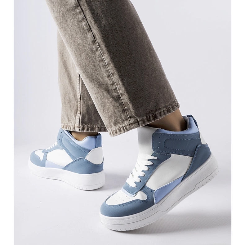 Tenisi înalți Adite albaștri albastru 1