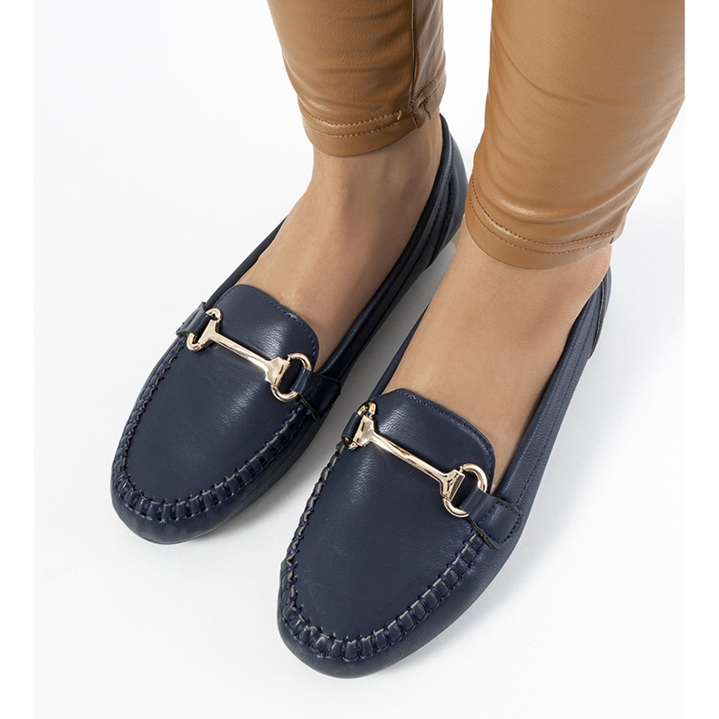 Mocasini de dama bleumarin de la Ilana albastru 1
