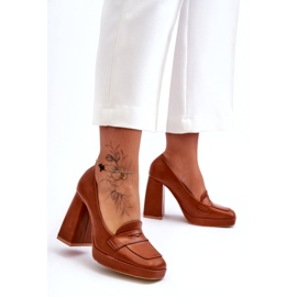 Sweet Shoes Pompe cu toc înalt Camel Alisa maro 4