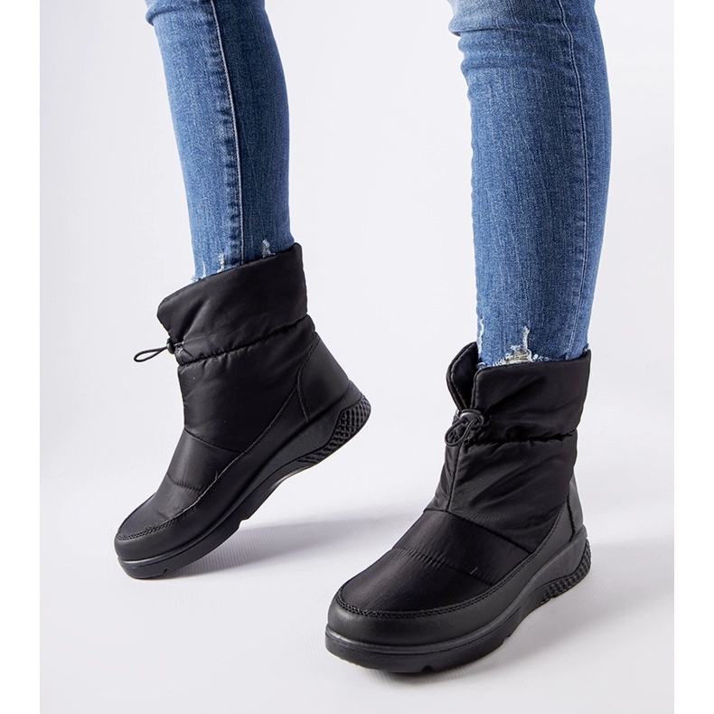 Black tx5002 Cizme negre de zapada negru 1