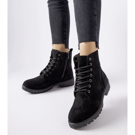 Inna Cizme Rosing din piele ecologică izolată neagră negru 1