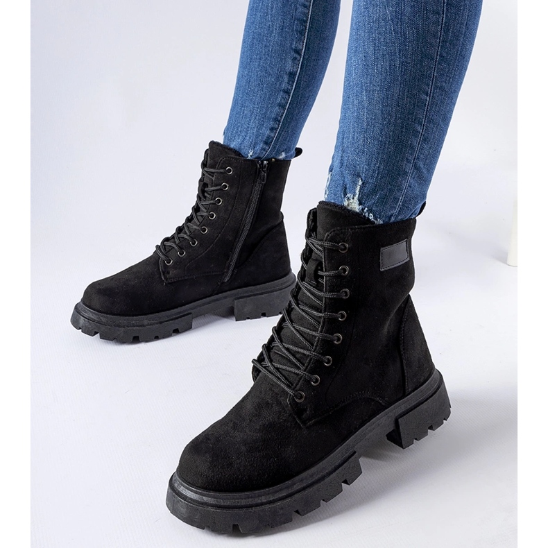 Inna Cizme negre izolate din piele ecologică Mestervi negru 2