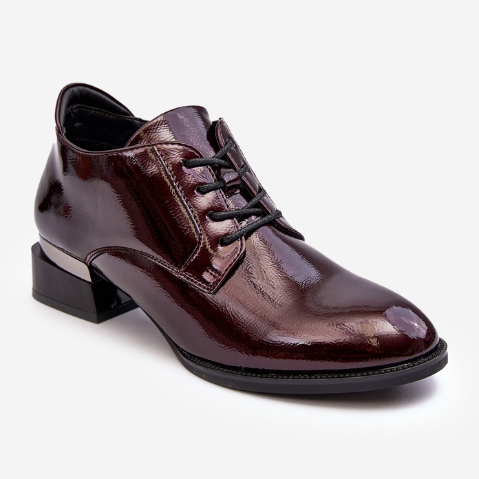 Vinceza Pantofi Brogue pentru damă cu șireturi bordeaux de la Banosa roșu 2 Vinceza Pantofi Brogue pentru damă cu șireturi bordeaux de la Banosa roșu 2