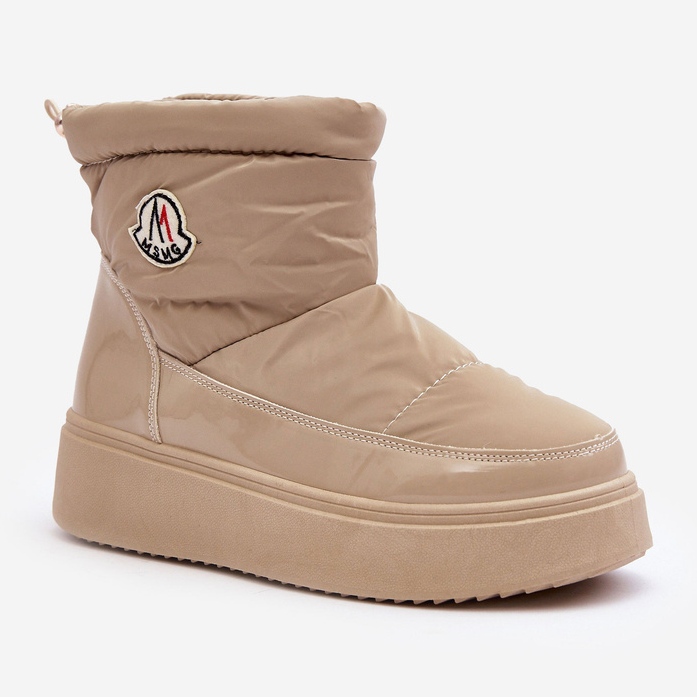 Cizme De Zăpadă Damă Gattea Bej Slip-On Pe Platformă 1 Cizme De Zăpadă Damă Gattea Bej Slip-On Pe Platformă 1