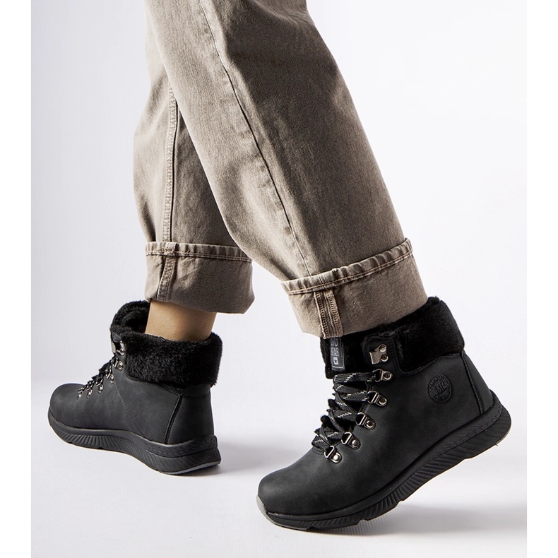 Cizme izolate negre Big Star MM274488 negru 1