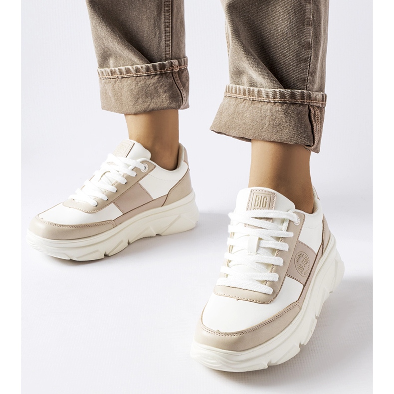 Tenisi albi Big Star MM274500 bej 1