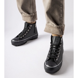 Tenisi izolați negri Big Star MM274039 negru 1