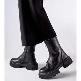 Cizme izolate negre Big Star MM2745598 negru 1