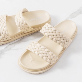 PA1 Papuci Beige Reesal bej 1