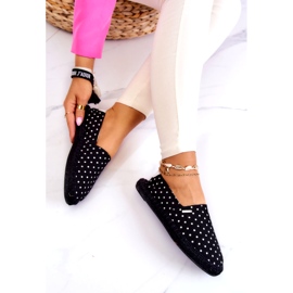Espadrile De Damă Cu Buline Big Star JJ274867 Negru 4 Espadrile De Damă Cu Buline Big Star JJ274867 Negru 4