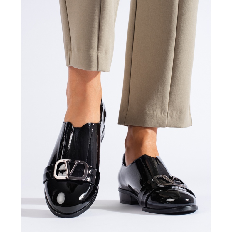 Pantofi negri eleganti de W. Potocki negru 2