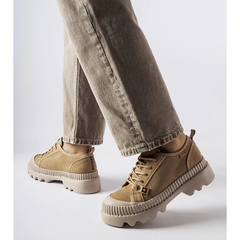 Tenisi din piele bej Big Star KK274511 1