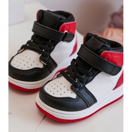 Pantofi sport înalți pentru copii alb și roșu Teredit 2