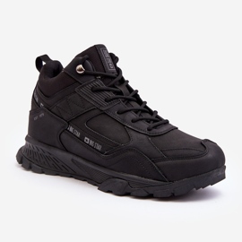Ghete de trekking izolate pentru bărbați, Black Big Star MM174164 negru 1