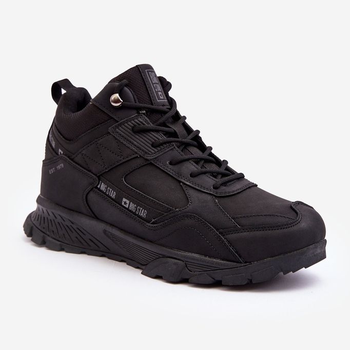 Ghete de trekking izolate pentru bărbați, Black Big Star MM174164 negru 1