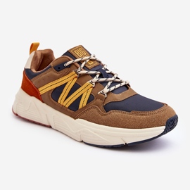 Pantofi sport pentru bărbați, spumă cu memorie, multicoloră, Big Star MM174272 maro 1