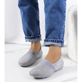 Tenisi Grey Boirs din piele gri 1