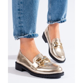 Pantofi de damă aurii Shelovet de aur 1