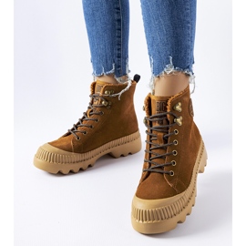 Lucrători din piele maro Big Star KK274520 1