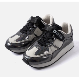 Tenisi negri cu sclipici Big Star KK374103 negru 1