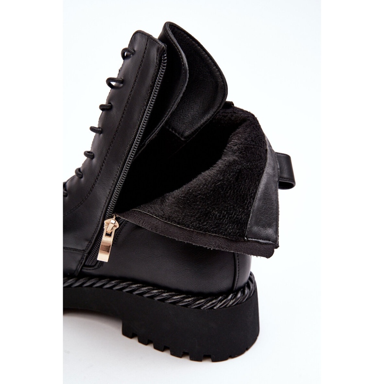 Cizme Muncitoare De Dama Cu Decorat Negru S.Barski MR870-68 2 Cizme Muncitoare De Dama Cu Decorat Negru S.Barski MR870-68 2