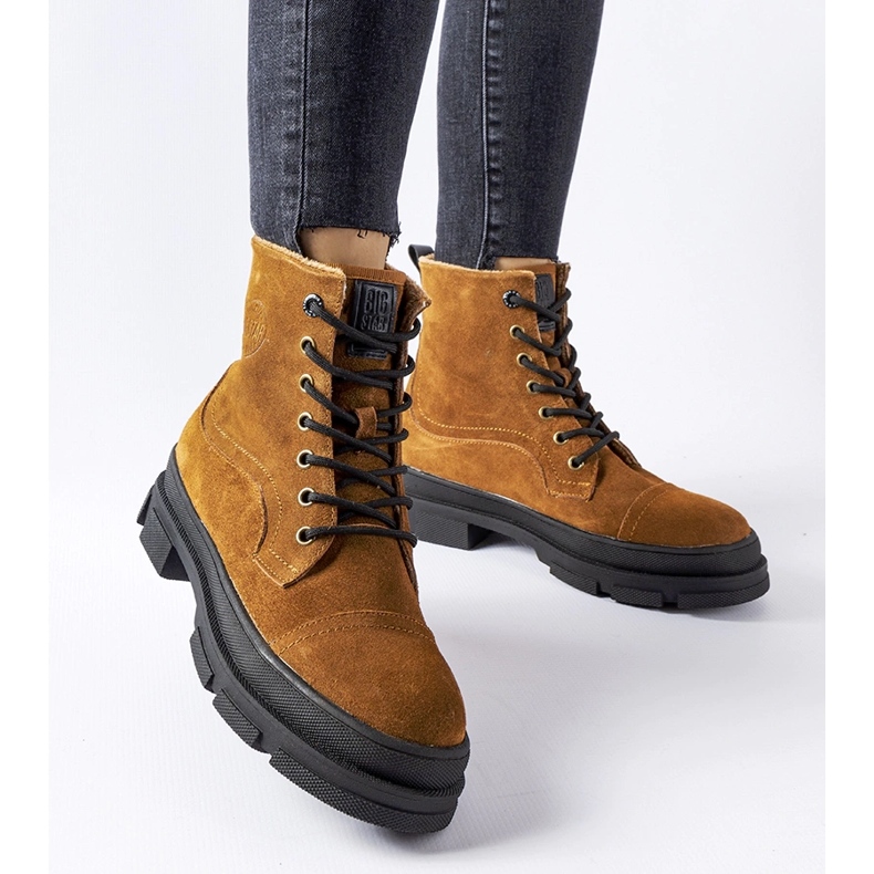 Lucrători din piele maro Big Star KK274524 1 Lucrători din piele maro Big Star KK274524 1