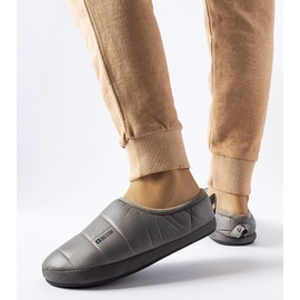 Papuci de iarnă izolați gri Big Star KK274603 1