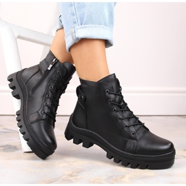 Botine negre dama Potocki SZ12168 negru 1 Botine negre dama Potocki SZ12168 negru 1
