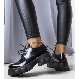 Pantofi lacuiti negri de la Lynn negru 1